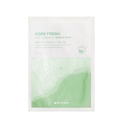 Маска для лица пузырьковая PORE FRESH DEEP CLEANSING BUBBLE MASK, MIZON, 25 г