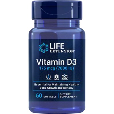 Life Extension Vitamin D3 175 mcg (7000 IU)