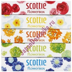 Салфетки Crecia Scottie Flowerbox двухслойные, NIPPON  160 шт х 5