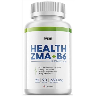 Health Form ZMA+B6+D-Aspartic acid