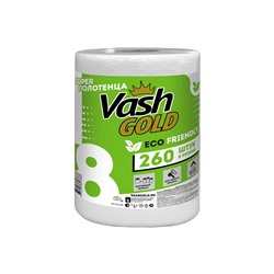 Полотенца ECO Friendly Универсальные полотенца отрывные Super, Vash Gold 8, 260 листов в рулоне по 20,3*21 см