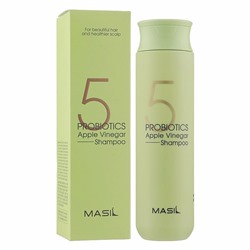 Шампунь для волос бессульфатный с яблочным уксусом 5PROBIOTICS APPLE VINEGAR SHAMPOO, MASIL, 150 мл