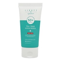 Крем для лица солнцезащитный с экстрактом чайного дерева Signature Tea Tree Sunscreen, Jigott, 70 мл