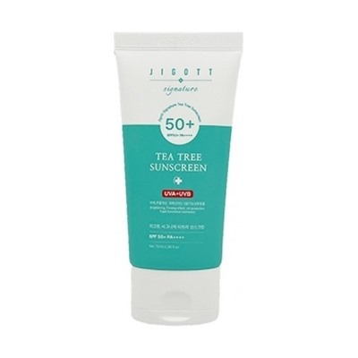 Крем для лица солнцезащитный с экстрактом чайного дерева Signature Tea Tree Sunscreen, Jigott, 70 мл