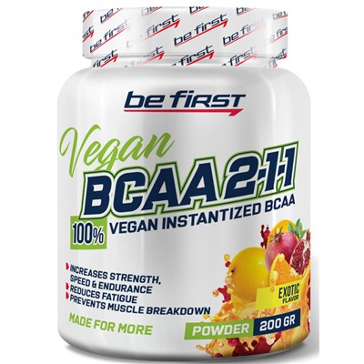 Be First BCAA 2:1:1 VEGAN instantized powder 200 г