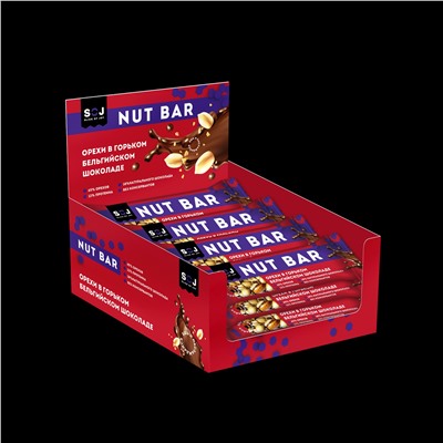 SOJ Ореховый батончик "NUT BAR" (16 шт в уп) 40 г