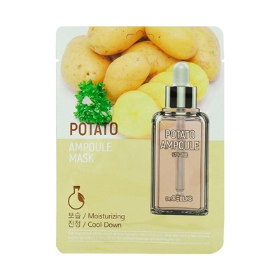 Маска тканевая, POTATO AMPOULE MASK, Dr.CELLIO, 25 мл