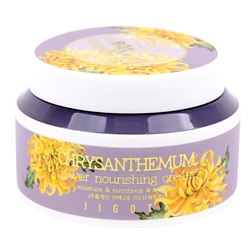 Питательный крем с хризантемой Chrysanthemum Flower Nourishing Cream, Jigott 100 мл