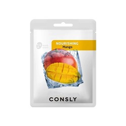 Маска для лица тканевая питательная с экстрактом манго Mango Nourishing Mask Pack, CONSLY, 20 мл