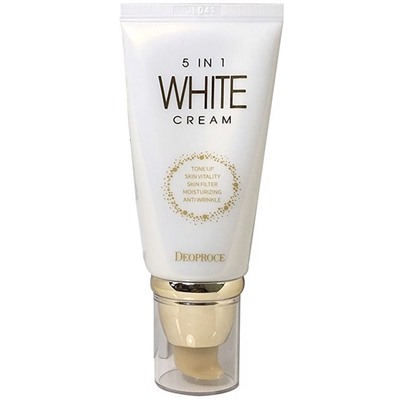 Крем для лица осветляющий многофункциональный 5 IN 1 WHITE CREAM, DEOPROCE, 50 г