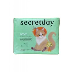 Ультратонкие дышащие прокладки Love S size, Secretday, 18 шт. (21 cм.)