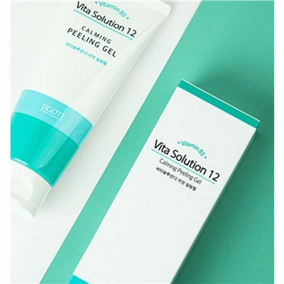 Успокавающий пилинг-гель для лица Vita Solution 12 Calming Peeling Gel, Jigott  180 мл