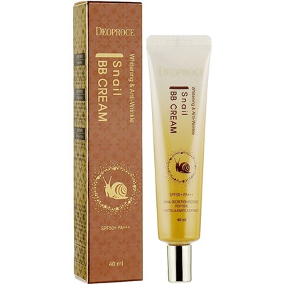 ВВ-крем с экстрактом улитки Snail BB Cream, DEOPROCE   40 мл