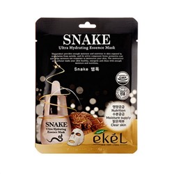 Маска для лица с пептидами змеиного яда Mask Pack Snake, Ekel, 25 мл