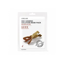 Маска тканевая RED GINSENG SOLUTION MASK, LEBELAGE, 23 г