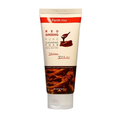 Пенка для умывания с женьшенем Red Ginseng Cleansing Foam, 3W Clinic, 100 мл