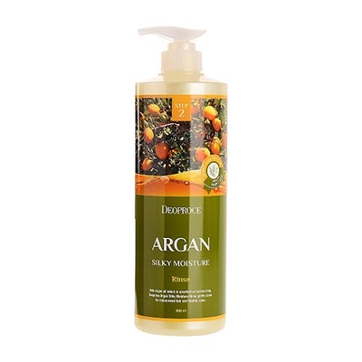 Бальзам для волос с аргановым маслом RINSE-ARGAN SILKY MOISTURE, DEOPROCE   1000 мл