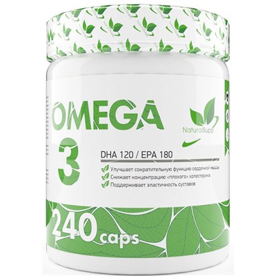 NaturalSupp Omega 3 DHA120/EPA180