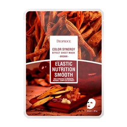 Питательная тканевая маска для выравнивания тона кожи лица Color Synergy Effect Sheet Mask Brown, DEOPROCE   20 мл