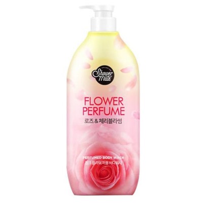 Гель для душа Роза Aekyung Shower Mate Flower Perfume Pink Flower, Kerasys 900 мл