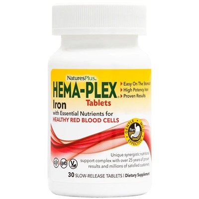 Nature's Plus Hema-Plex, 30 tabl