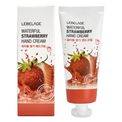 Крем для рук с экстрактом клубники Waterful Strawberry Hand Cream, Lebelage 100 мл