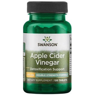 Swanson Apple Cider Vinegar - Double Strength 200 mg