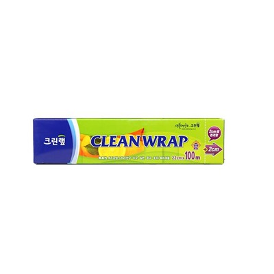 Плотная пищевая пленка (с отрывным краем-зубцами), CLEAN WRAP   1 шт (22 см х 100 м)