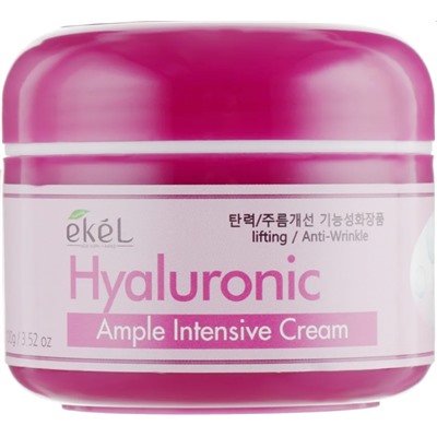 Интенсивный крем по уходу за кожей лица с гиалуроновой кислотой Ample Intensive Cream Hyaluronic Acid, Ekel 100 г