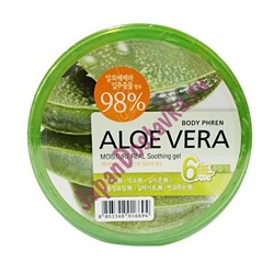 Гель для тела успокаивающий Aloe vera Moisture Real Soothing Gel Kwailnara WELCOS 500 мл