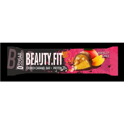 BeautyFit Натуральные низкоуглеводные батончики Кранч Карамель (12шт в уп) Штучно 60 г