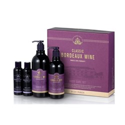 Набор уходовый Body Phren Classic Bordeaux Wine Body Care Set, Welcos, 500 мл/315 мл/100 мл*2