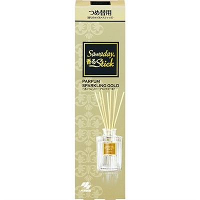 Освежитель воздуха для дома (с палочками) Parfum Sparkling Gold,  Fragrant Stick, Sawaday, 70 мл (запасной блок)