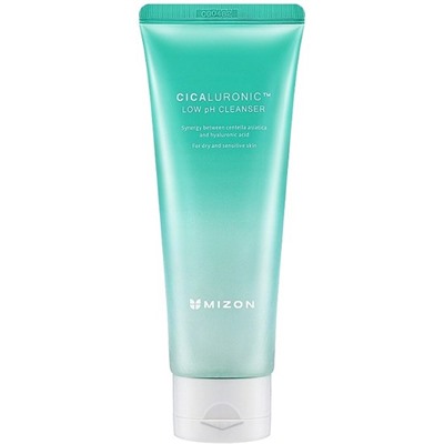 Пенка для лица успокаивающая cica-комплексом и салициловой кислотой CICALURONIC LOW pH CLEANSER, MIZON, 120 мл