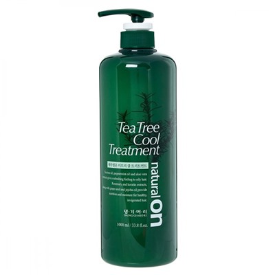 Шампунь для волос охлаждающий с экстрактом чайного дерева Naturalon Tea Tree Cool Shampoo,  DAENG GI MEO RI, 1000 мл