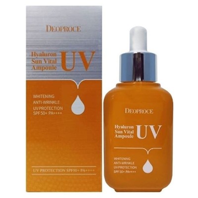 Сыворотка HYALURON UV SUN VITAL AMPOULE SPF50+ PA++++, DEOPROCE, 50 мл