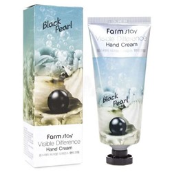 Крем для рук visible differerce hand cream black pearl, Farmstay, 100 г