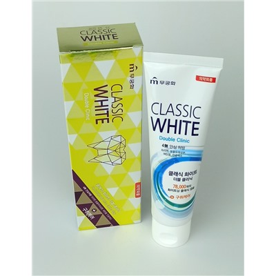 Отбеливающая зубная паста двойного действия Classic White, MUKUNGHWA 110 г