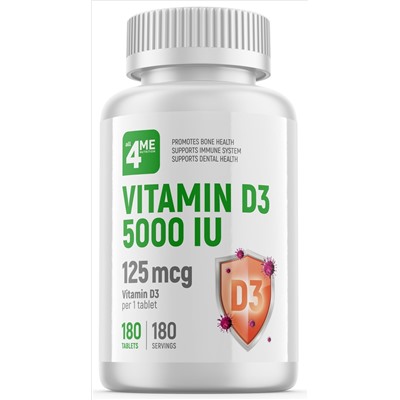 4Me Nutrition Vitamin D3 5000 IU