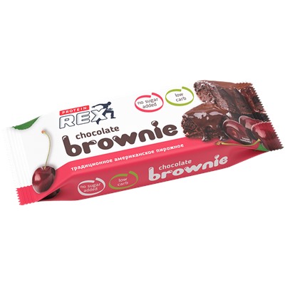 Proteinrex Пирожное протеиновое Brownie (12шт в уп) 50 г