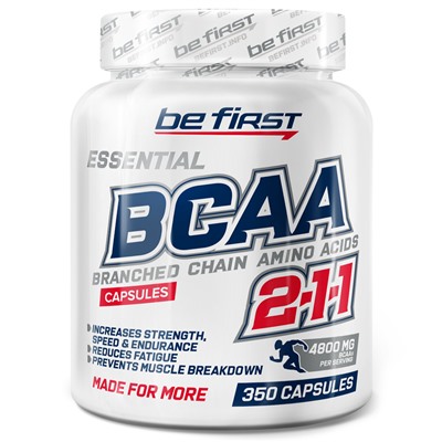 Be First BCAA 500 мг 350 капс