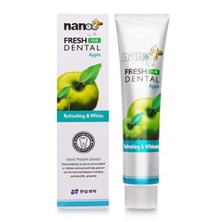 Зубная паста с экстрактом яблока отбеливающая Nano Fresh Dental Apple, Hanil, 160 г