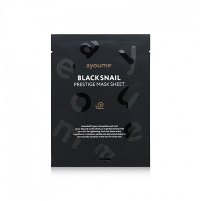 Маска на тканевой основе BLACK SNAIL PRESTIGE MASK SHEET, AYOUME, 20 мл