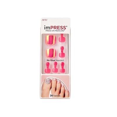 Твердый лак Импрессс Педикюр Текила Санрайз, Impress Toe Nails BIPT029, Kiss