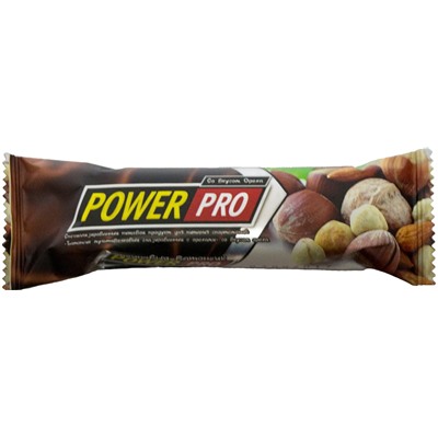 PowerPro Протеиновый батончик с орехами (20 шт в уп) 60 г