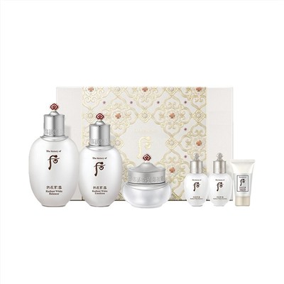 Набор уходовой косметики осветляющий GONGJINHYANG SEOL WHITENING 3 PIECES SET, WHOO, 150/20 мл+110/20 мл+30 мл+13 мл