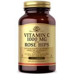 Solgar Vitamin C 1000 mg with Rose Hips Tablet 100 таб