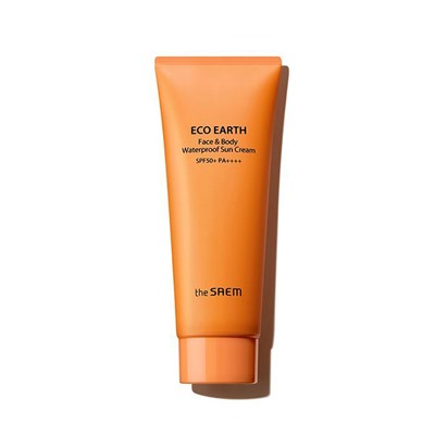 Крем солнцезащитный для лица и тела водостойкий Eco Earth Face&Body Waterproof Sun CreamSPF 50+ PA++++, THE SAEM, 100 мл