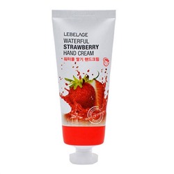 Крем для рук с экстрактом клубники WATERFUL STRAWBERRY HAND CREAM, LEBELAGE, 100 мл