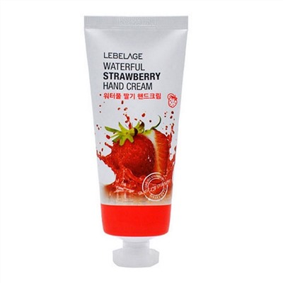 Крем для рук с экстрактом клубники WATERFUL STRAWBERRY HAND CREAM, LEBELAGE, 100 мл